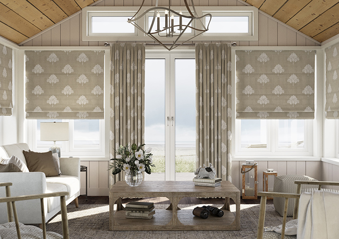 William Morris Marigold Tree Embroidery, Linen - Made to Measure Curtains - Image 3